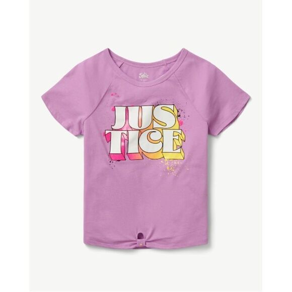 Justice Girls Lightweight Knot Front Shirt & Tank Top 2-Count Size S (7/8) - Picture 7 of 9